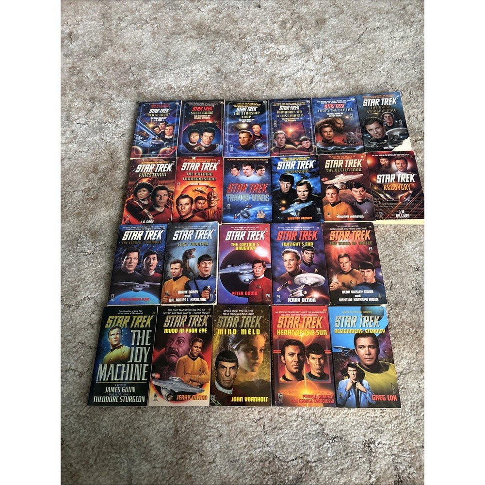 Star Trek TOS Book Lot 22 Pocket Books Paperbacks Near Consecutive Run 62-84